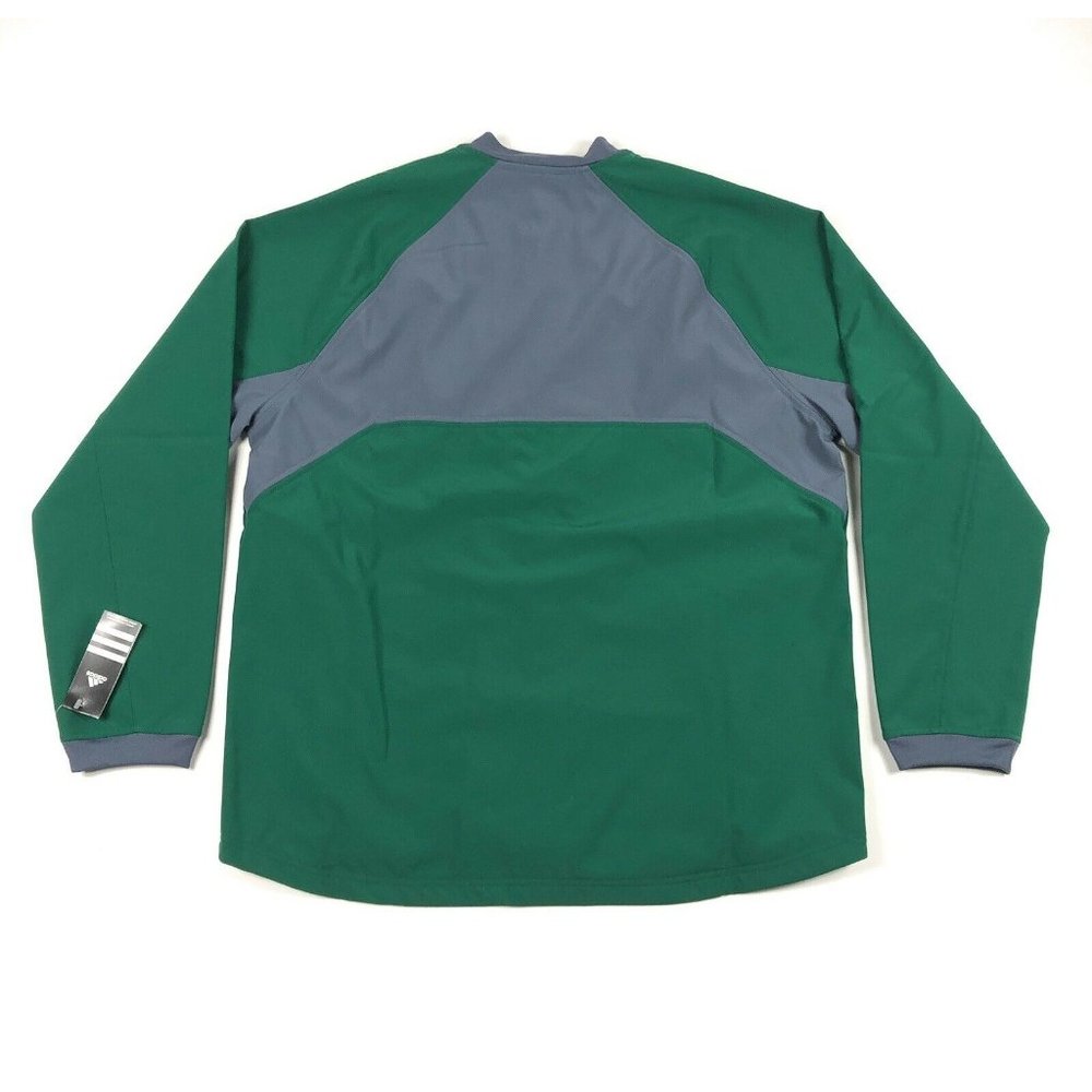 Adidas Dugout Warm Jacket Baseball Full Zip Green - Picture 2 of 8